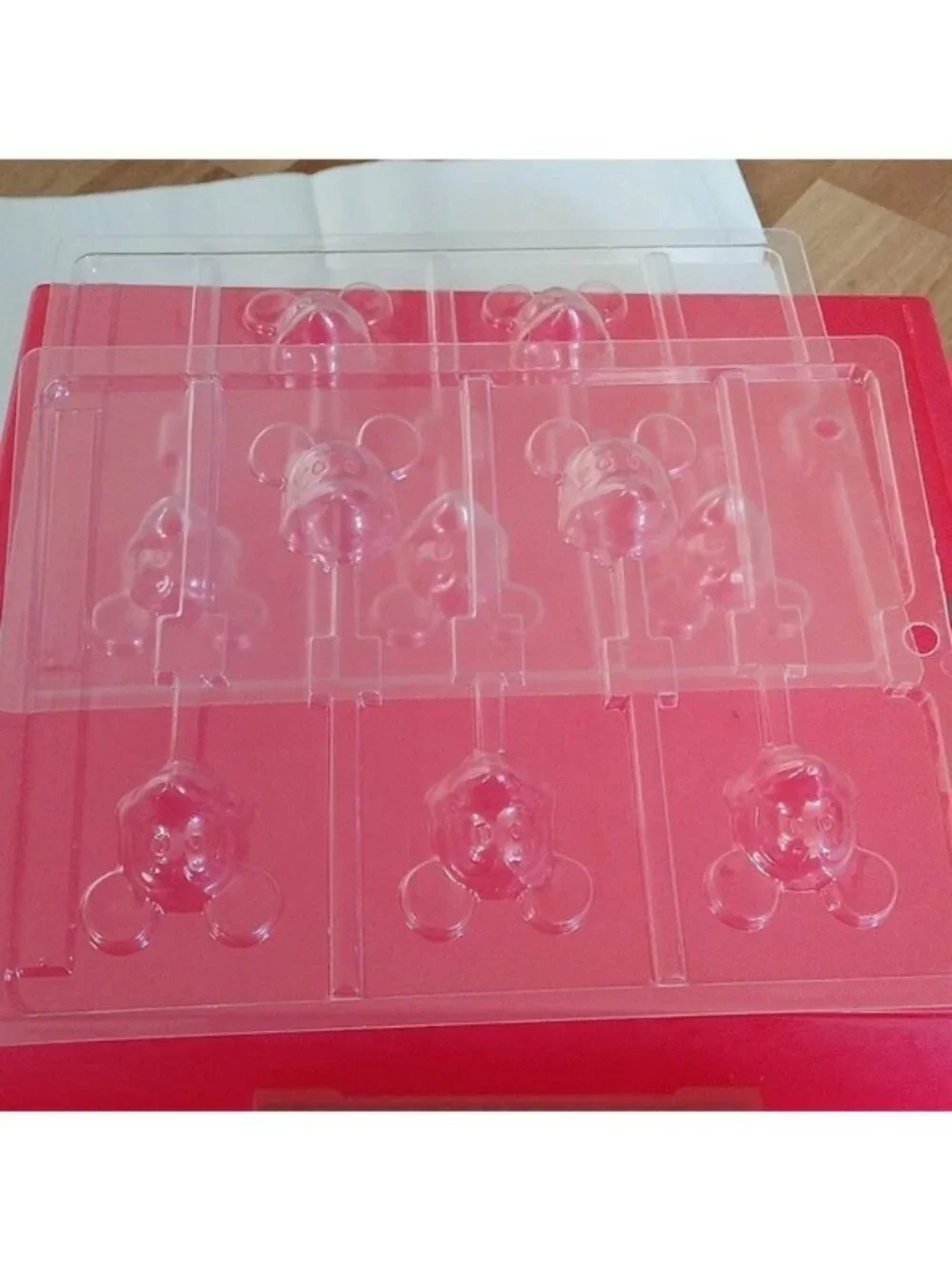 Disney Mickey & Minnie Chocolate Candy + Lollipop Molds Bundle, set of 5